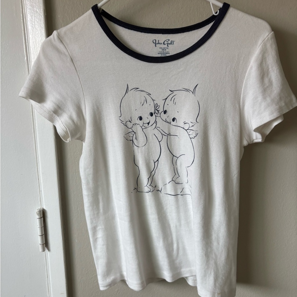 Brandy Melville White Graphic Tee
